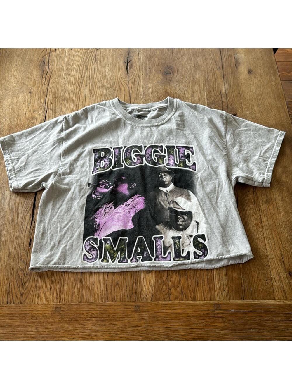 BIGGIE SMALLS CUT OFF T SHIRT THE NOTORIOUS B.I.G size small